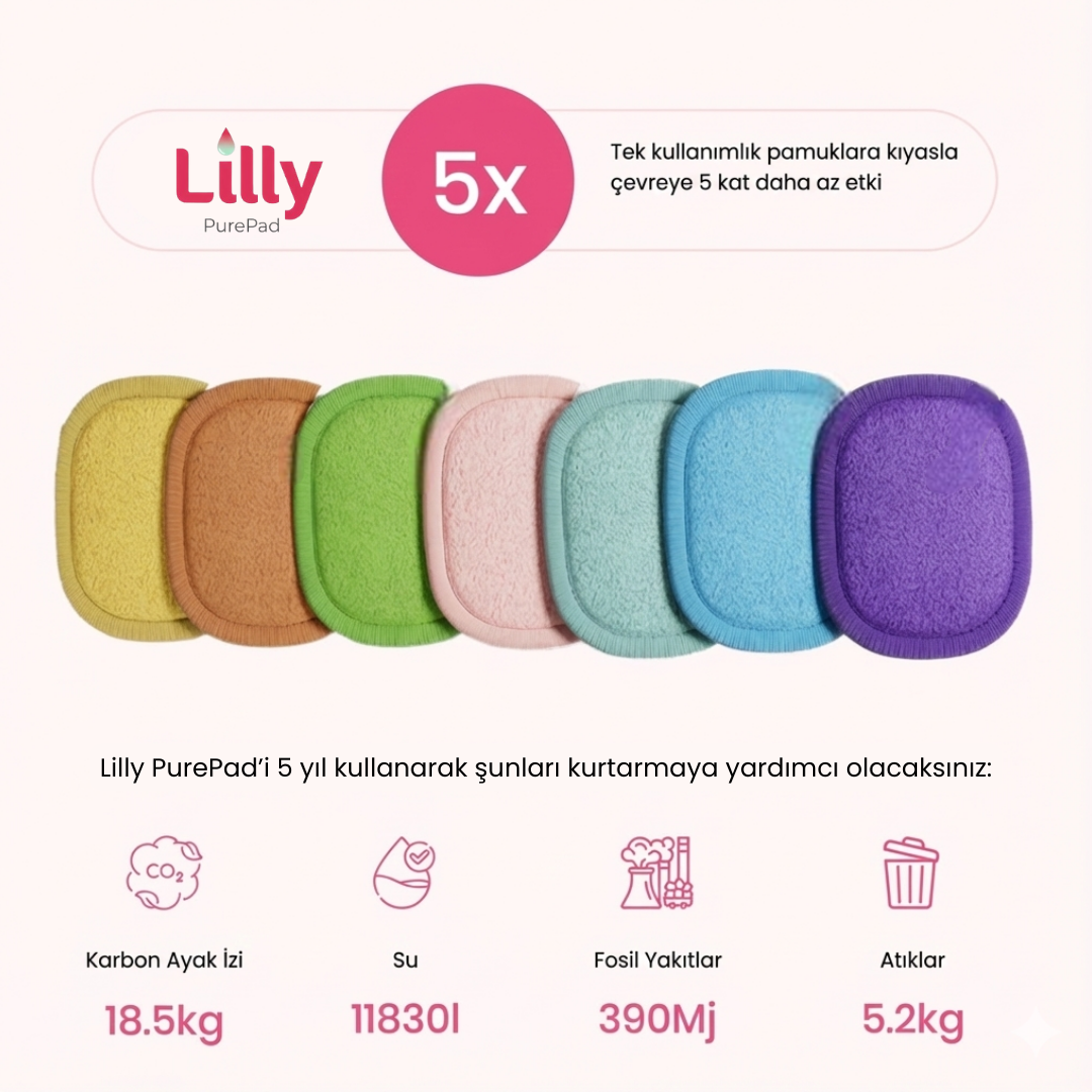 yeniden kullanılabilir oval makyaj temizleme pedi yakın plan doku görüntüsü